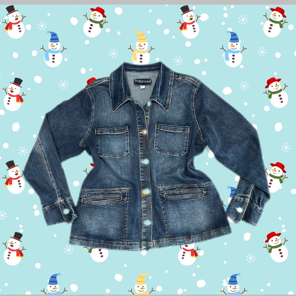 Maurices Women's Blue Denim Jacket